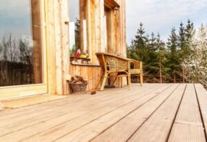 Lage terrasse av tre